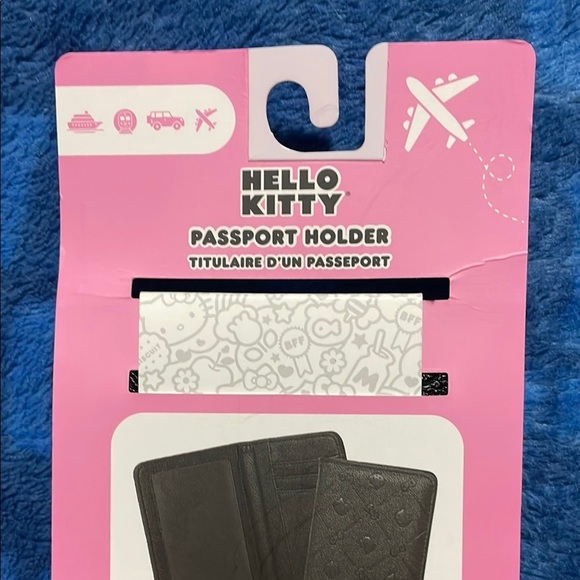 Hello Kitty Embossed Black Passport Cover - Picture 5 of 5